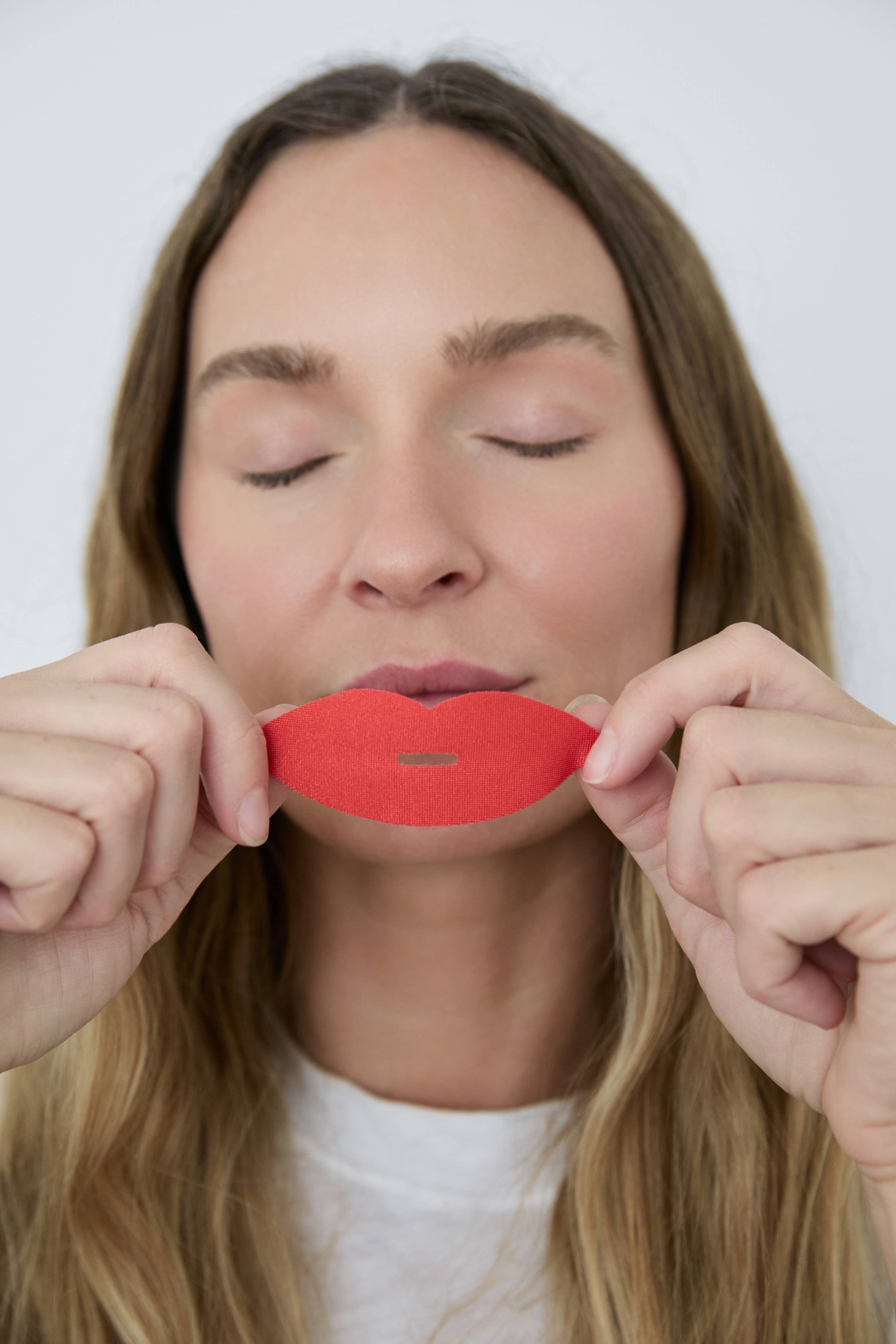 Red Beauty Mouth Tape Lips With Hydrating Collagen