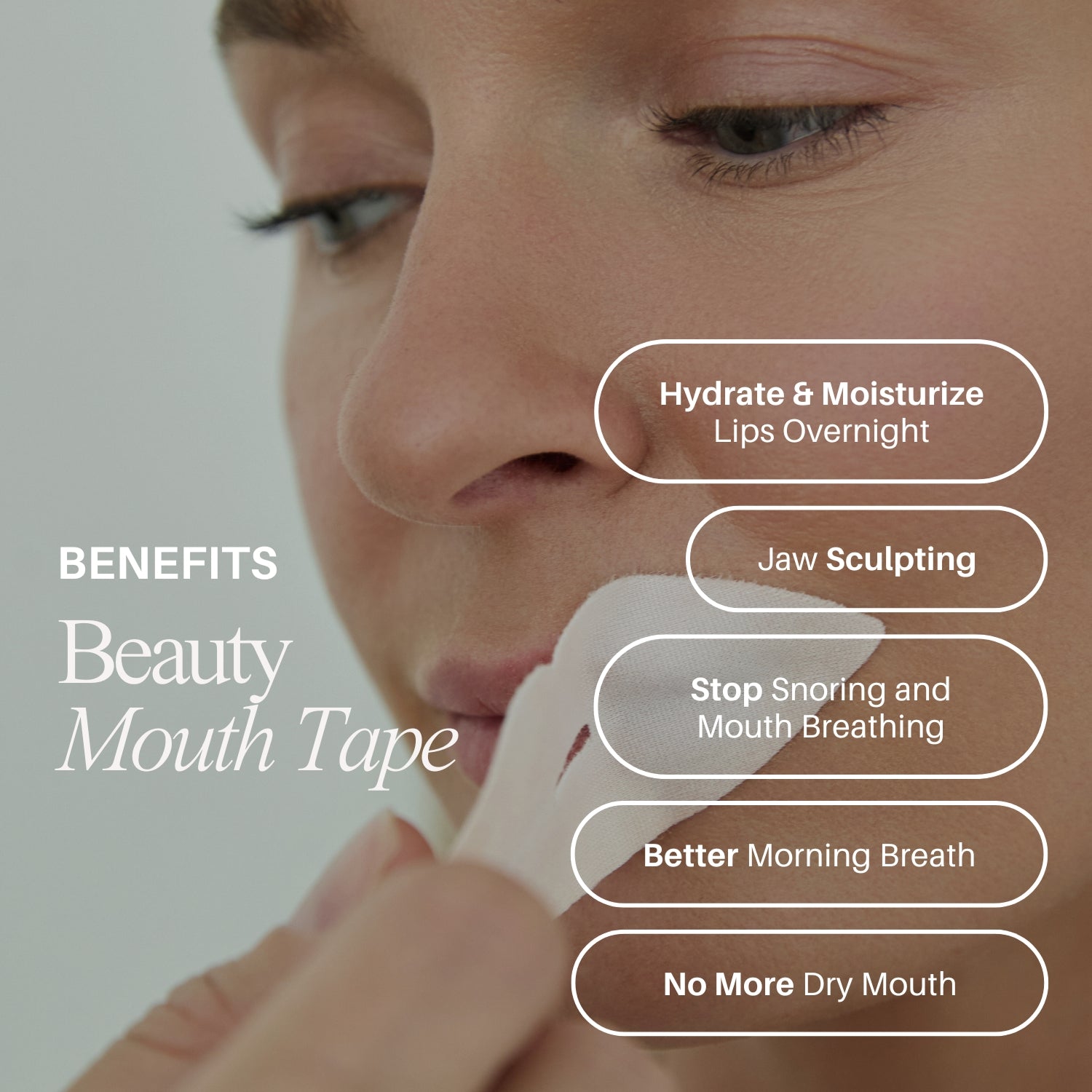Pink Beauty Mouth Tape Lips With Hydrating Collagen